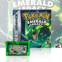 USA English RTC Flash pokemon Emerald Legacy cart Real Time Clock Flash cart Box with Tray Game Cartridge for GBA Game Boy