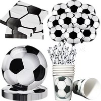 Soccer Party Supplies Paper Plates Napkins Sports Soccer Football Themed Party Birthday Decorations Favors For Kids Boys
