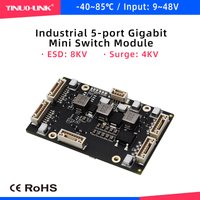 YINUO-LINK_YN-IES10501-A 62*39*14MM -40-85 Gigabit Switch Module 9-48V Industrial 5 Port 10/100/1000Mbps Network Switch board