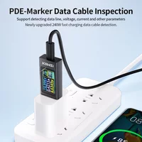 KWS-X1/KWS-1902L USB Tester Voltmeter Ammeter DC4-30V0-12A Fast Charge Detection Trigger Capacity Measurement Ripple Measurement