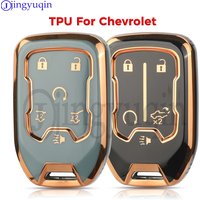 Jingyuqin TPU Auto Remote Car Key Case Cover For CHEVROLET Silverado GMC Sierra 1500 2500HD 3500HD Terrain Acadia 2020 2021 2022