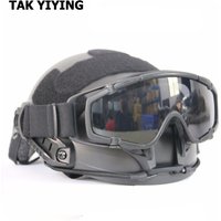 TAK YIYING Outdoor Airsoft Schutzbrille für Jagdhelm mit Anti-Beschlag-Linse