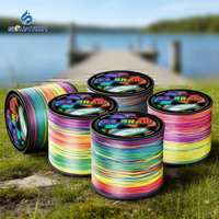 4-Strand PE Fishing Colorful Lure Fishing Line 14-85LB Powerful Horse PE Line with Super Strong Pulling Force, Smooth Long Throw