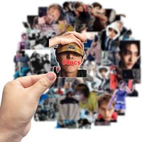 50Pcs Cartoon Star KPOP Stickers Waterproof Collectible Decals Portable Decor Decals All Match