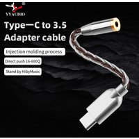 YYAUDIO USB C to 3.5mm AUX Headphones Adapter Audio Cable For Xiaomi HUAWEI Samsung HONOR Type C to 3.5mm Converter
