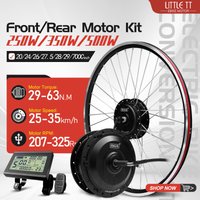 MXUS Electric Bike Conversion Kit 36V 48V 250W 350W 500W Front/Rear Brushless Hub Motor Wheel For Ebike Conversion Kit 20in 26in