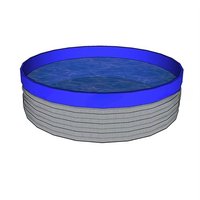 15000L Round Pond Tilapia Fish Farming Tanks RAS Circular Aquaculture Corrugated Tanks