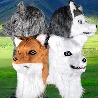 Halloween Cute and Beautiful Fox Headset Birthday Makeup Ball Mask Adult Animal Party Dress up Props