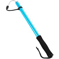 Hameçons de pêche télescopiques portables en alliage d'aluminium avec poignée en caoutchouc, parfaits pour la pêche en mer et en bateau, durables et faciles à utiliser