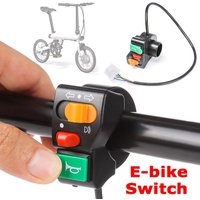 Electric Bicycle Accessories Light Horn Cornering Lamp 3 In 1 On-Off Button Apply Left Handle E-bike Switch Scooter Parts Tool