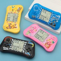 Classic Block Elimination Game Console Handheld Machine for Training Thinking, Children's Educational Strategy Toy, Retro Large-Screen Device