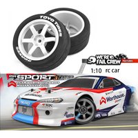 1Set High Grip Hot Melt Tyre Wheel 68*27mm Tire for 1/10 RC Racing Car Tamiya TT01 TT02 XV01 PTG-2 HPI HSP RC Car Upgrade Parts
