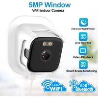 5MP WIFI Window Camera 5GHz Indoor Home Security Color Night Vision Motion Detection Baby Monitor Surveillance Cameras