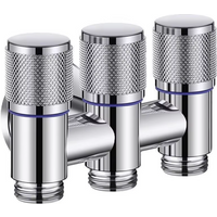 One Into Three Out of The Bathroom Balcony Kitchen Stainless Steel Inlet Valve Fittings Valve Toilet Fittings Bathroom Fittings