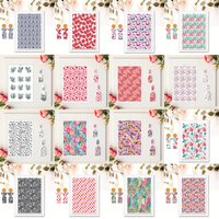 Colored Pattern Spring Flower Tulip Polymer Clay Transfer Paper Water Soluble Disposable Stickers for Jewelry Earrings Printing