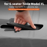 For 6-seater Tesla Model YL door handle decorative strip, Model Y L door handle protective strip, 4pcs