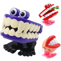 Chattering Teeth Wind Up Toy Funny Small Feet Toy Gag Joke Toy Teeth Props Chattering Walking Toy Feet Knickknack for Boys and