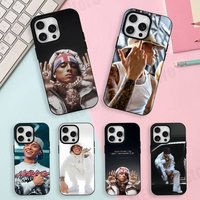 Rapper Central Cee Matte Silicone Soft Case For iPhone 17,17E,16,16E,15,14,13,12,11 Pro Max For Magnetic Shell Frosted Cover