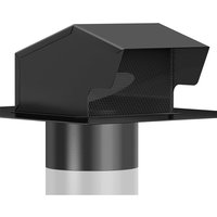 4/6/8Inch Black Rooftop Exhaust Vent Cap, Roof Vents for Houses Galvanized Steel Rooftop Dryer Exhaust Vent Cap