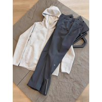 Men's Outdoor Running Pants American Side Zipper Three-Proof Soft Cone Straight Leg Pants Spring Summer Ice Silk