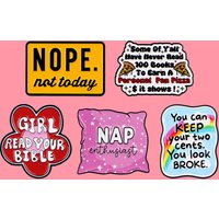 "You can KEEP your two cents. You look BROKE." Enamel Pin Pillow Sleeping Quotes Brooch Lapel Pins Badge Fashion Jewelry Gifts