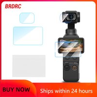 BRDRC AR Lens Screen Protector for DJI Pocket 4 3 Accessories Anti-reflective Film High Sensitivity Full Coverage