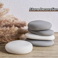 1pc 3-Cavity Stone Silicone Mold, Stone Shaped Resin Casting Mold Plaster Mold, Suitable for DIY Making Stone Ornaments