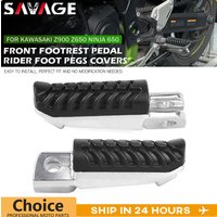 Front Footrest Foot Pegs Pedal For KAWASAKI Z650/S/RS Z900/SE NINJA 650 H2 SX Versys-X 300 250 Motorcycle Rider Footpeg Cover