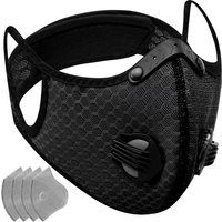 Dustproof Cycling Face Mask Washable Reusable Bicycle Dust Mask with Activated Carbon Filters for Woodworking Mowing Dust