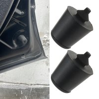 2pcs Car Door Buffer Block Rubber Damper Front Rear Door Shockproof Damping for Ford Escape 2013-2017 Ecosport Black