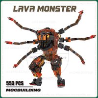 Movie Beast MOC Lava Monster Building Blocks Display Collection Animal Model DIY Assembly Technology Bricks Toys Gifts