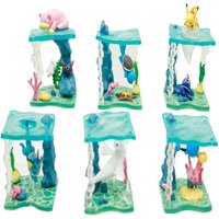 New Genuine Rement Pokemon Underwater World Kawaii Pikachu Squirtle Dewgong Slowpoke Blind Box Desktop Decor Birthday Gift Toys
