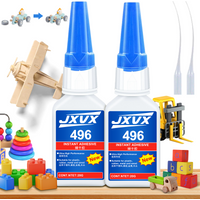 20g Professional 496 Super Glue Extra Strong Fast Instant Adhesive Cyanoacrylate Hardware Plastic Metal Cars Wood Craft Glass Hobby Seconds Bond With distributor waterproof.
