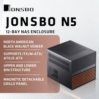JONSBO N5 Multi-bay NAS Chassis Compartment Design 12 Hot-Swap Drive Bays EATX Motherboard Support 3 x 120mm Fans Included Case