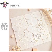 Piggy Craft metal cutting dies cut die mold Fruit tag series Scrapbook paper craft knife mould blade punch stencils dies