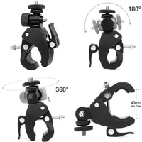AliExpress NONE Universal 360 Degree Rotating 1/4 Camera DV Bike Bicycle Handlebar Clamp Bracket Tripod Mount Screw Clip For Sport Camera GOPRO