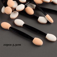 10/50pcs Double-head Sponge Brushes for Nail Art Powder Multifunctional Eyeshadow Brush Lipstick Portable Mini Tools for Makeup