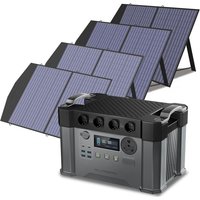 ALLPOWERS S2000 PRO Solar Generator 2400W Portable Power Station & SP027 100W Folable Solar Panels for Outdoor RV Camping Home