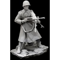 75MM Resin Unpainted Model Kit, Military Theme, Soviet Machine Gunner Unassembled and Unpainted GK, 1752