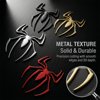 3D Metal Logo Spider Badge Car Sticker Universal Auto Motorcycle Exterior Accessories