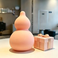 Cute Gourd Sculpture Soft Texture Desktop Ornament Minimalist Stylish Home Office Living Room Indoor Decor F236
