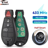 KEYYOU Remote Car Key For Jeep Grand Cherokee 2008 2009 2010 2011 2012 2013 M3N5WY783X IYZ-C01C 433Mhz Smart Key Fob Uncut