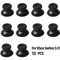 10pcs Replacement Analog Thumbstick Thumb Stick for Xbox One Xbox Series S X Controller Black Silicone Thumbstick Grips Caps Set