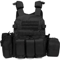 6094 Military Tactical Vest - MOLLE Plate Carrier Body Armor for Combat Army CS Airsoft Hunting Wargame Pouch Accessories