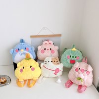 2026 New Japanese Style Ins Plush Backpack Cute Cartoon Doll Bag for Girls Kids Outdoor Travel Bag