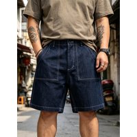 OKONKWO Baker Workwear Denim Shorts 107 Bread Pants Original Color Denim Five Quarter Trousers Outdoor Trekking Climbing Hiking