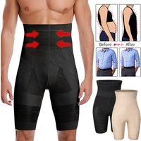 Men Body Shaper Tummy Control Shorts Shapewear Belly Girdle Boxer Briefs High Waisted Slimming Underwear Leg Compression Panties