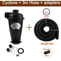 Cyclone Separator Set With 32mm Inner Diameter Hose And Adapter Vacuum Cleaner Powder Dust Collector Industrial Cyclone Filter