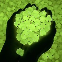 10-30PCS Mini Fluorescent Chicken, Shining Rubber Chicken in The Dark, Toy Fairy Tale Garden Accessories, Home Decoration Crafts