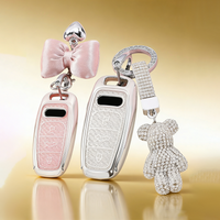 Crystal TPU Key Case for Audi A3 A4 B9 A6 C8 A7 S7 4K A8 D5 S8 Q7 Q8 SQ8 E-tron 2018 2019 2020 2021 2022 2023 Key Cover Fob Bag